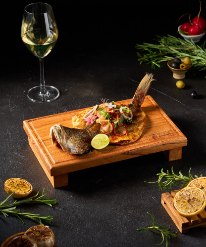 Menu item from Kudo Hotel’s Dine & Drink offering showcasing delicious food options